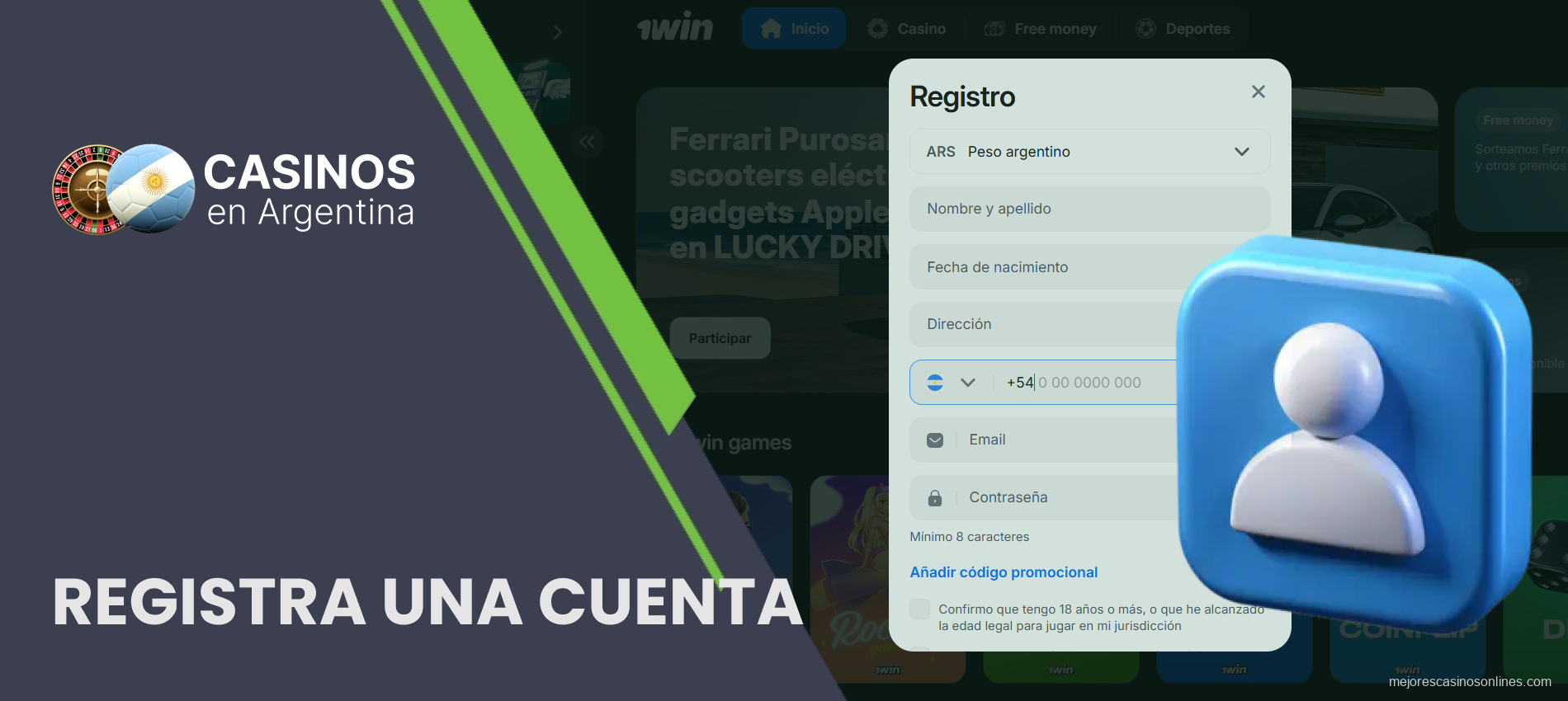 Completa el formulario para crear tu perfil personal