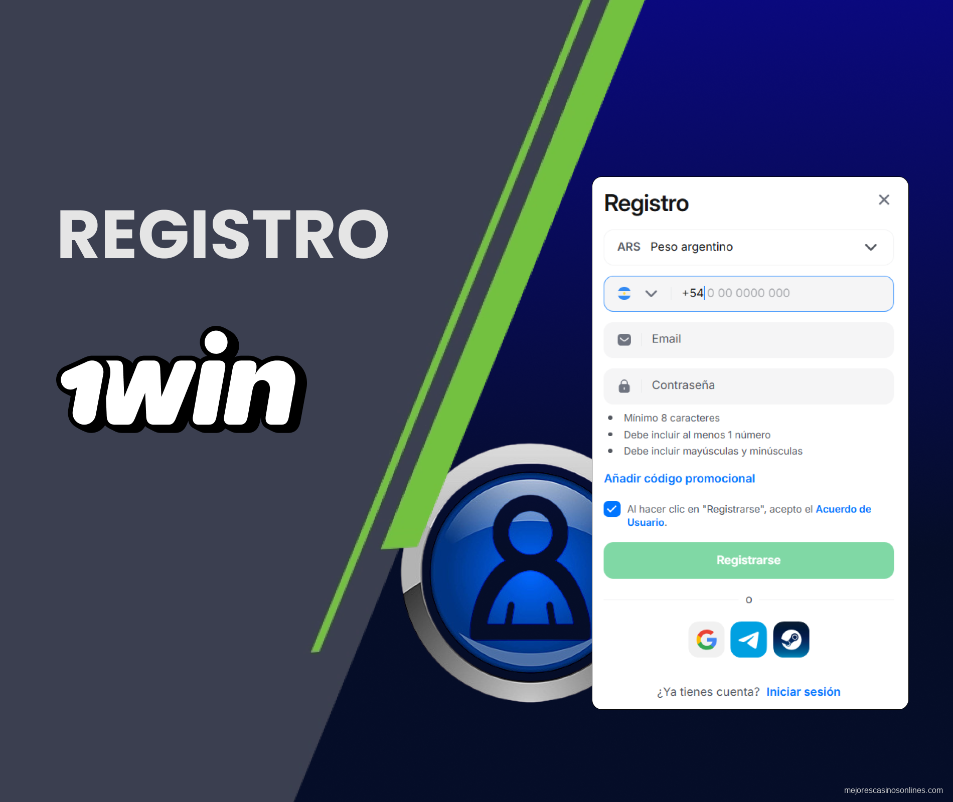 Guía rápida para abrir una cuenta en 1win desde Argentina